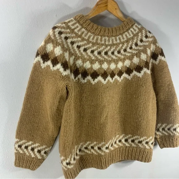 Vintage hand made wool sweater , cardigan fairy - Picture 2 of 11